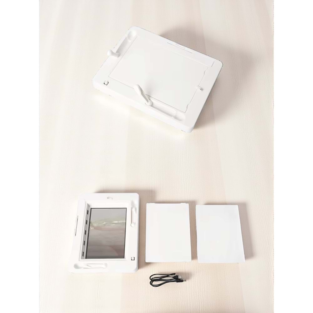 Dikdörtgen Süblimasyon Sihirli Ayna LED Işık 22x17 cm – Hediye & Dekor