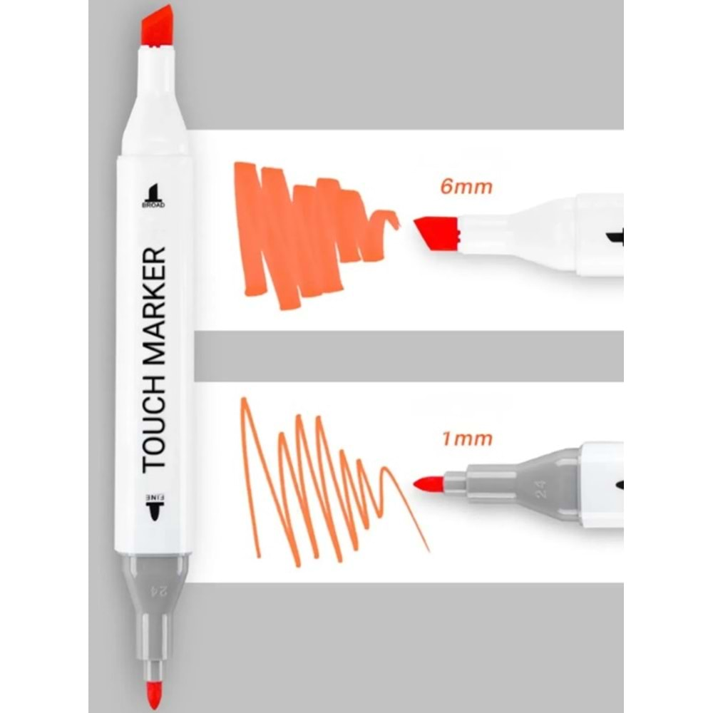 TOUCH 36 Adet Çift Taraflı Marker Kalem DOUBLE