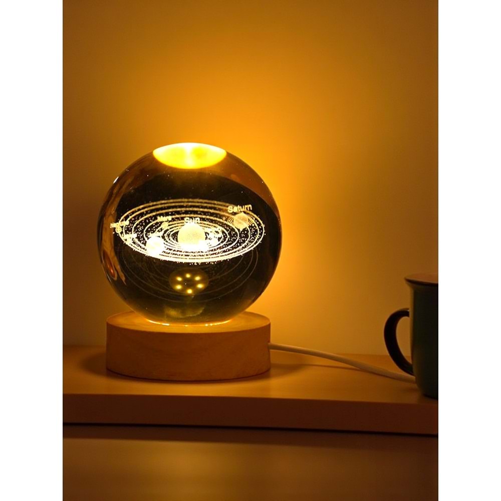 Gezegenler Temalı Cam Küre 6 cm