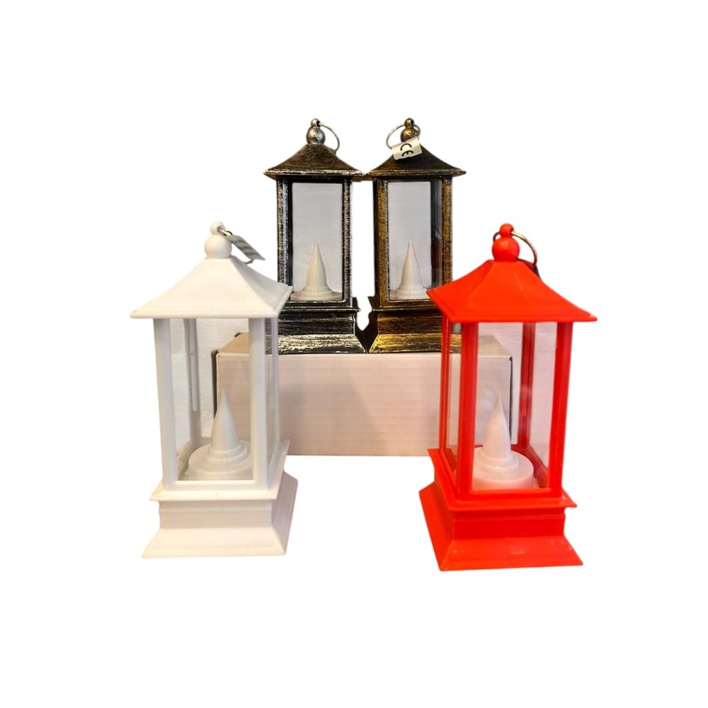 Fener Şeklinde Asılabilir Dumansız Dekoratif Mum 5,5 cm x 13 cm