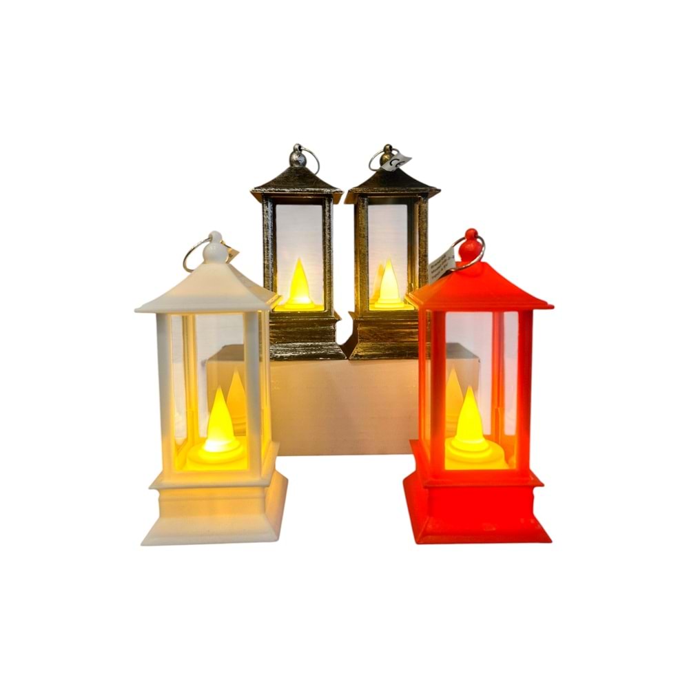 Fener Şeklinde Asılabilir Dumansız Dekoratif Mum 5,5 cm x 13 cm