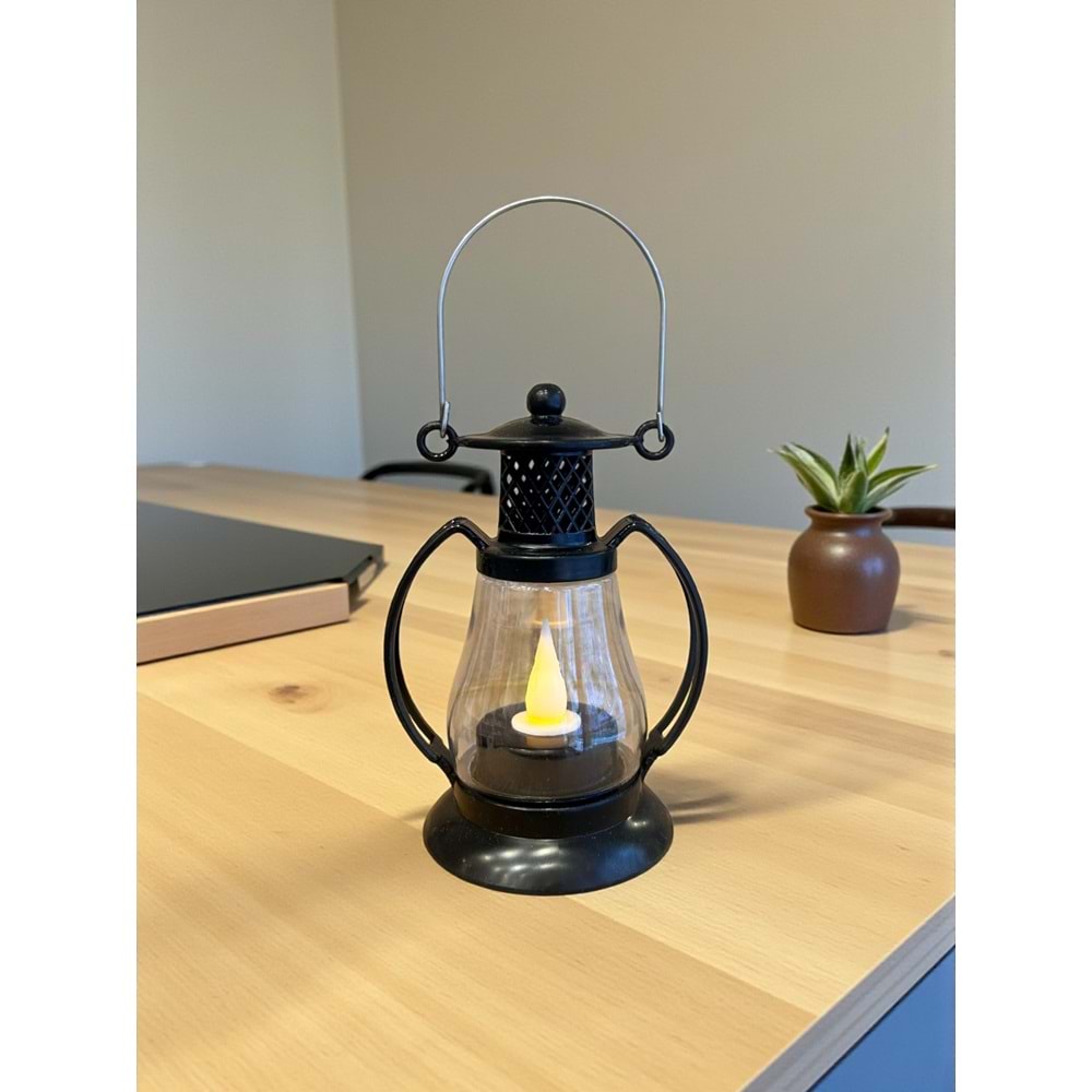 Dekoratif Pilli Gün Işığı Fener Şeklinde Led Lamba 12 cm