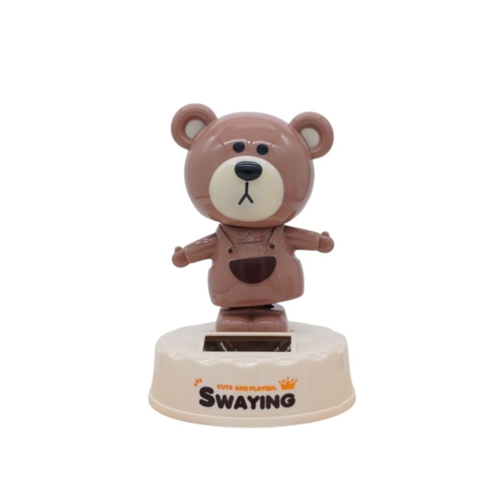 Kapibara ( Capybara )Figürlü Solar Enerjili Sallanan Biblo - Araba ve Masa Dekoru (12.5 cm)
