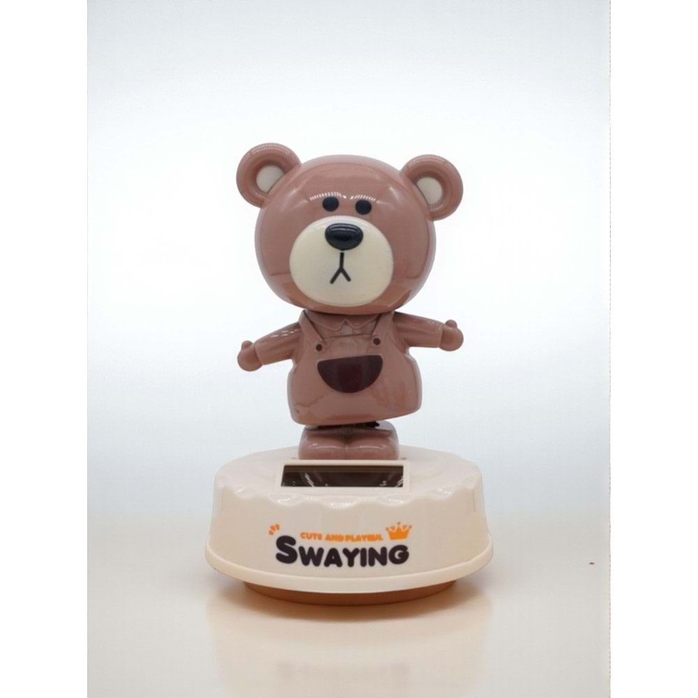 Kapibara ( Capybara )Figürlü Solar Enerjili Sallanan Biblo - Araba ve Masa Dekoru (12.5 cm)