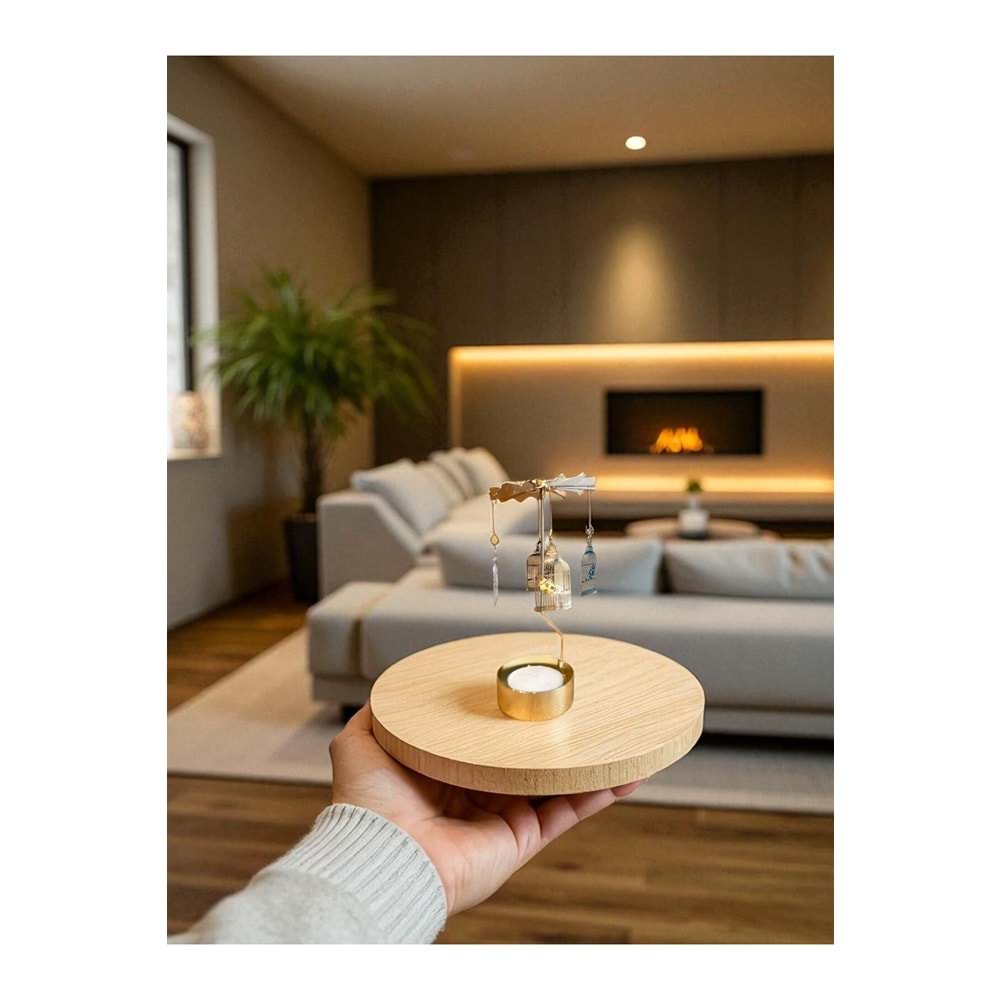 Isı ile Dönen Mumluk – Bülbül Altın Kafeste Modeli, Dekoratif