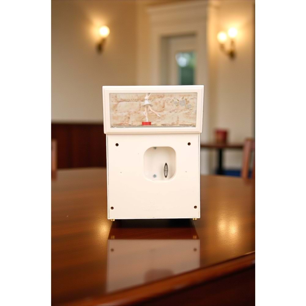 Büyük Boy Dans Eden Balerinli Piyano Müzik ve Takı Kutusu – Nostaljik Dekoratif Kurmalı Piyano (21 cm)