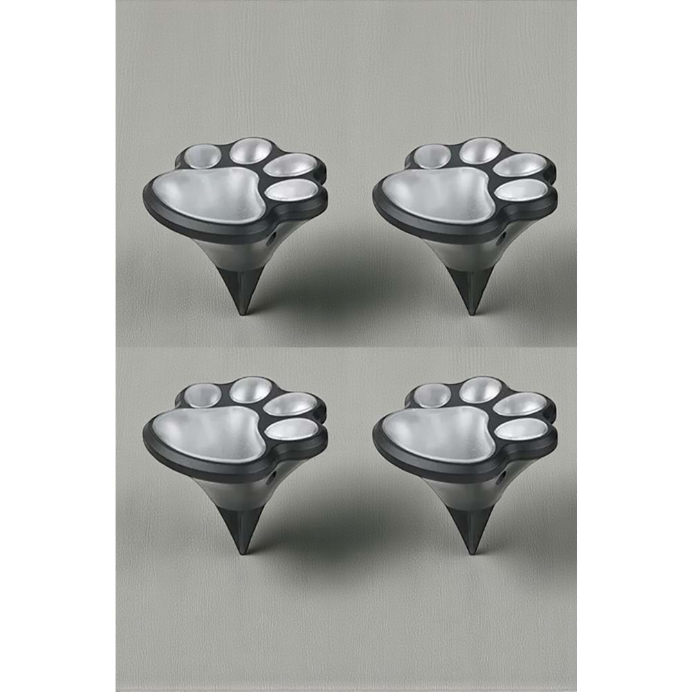 Sevimli Kedi Patisi Solar Bahçe Lambası - Otomatik Yanan Dekoratif Aydınlatma