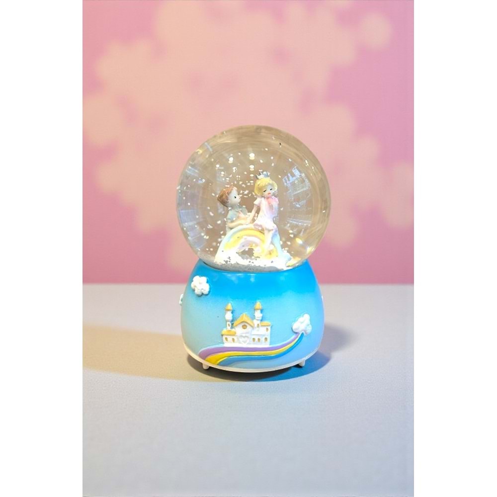 Sevgiliye Masalsı Hediye – Işıklı ve Müzikli Romantik Kar Küresi