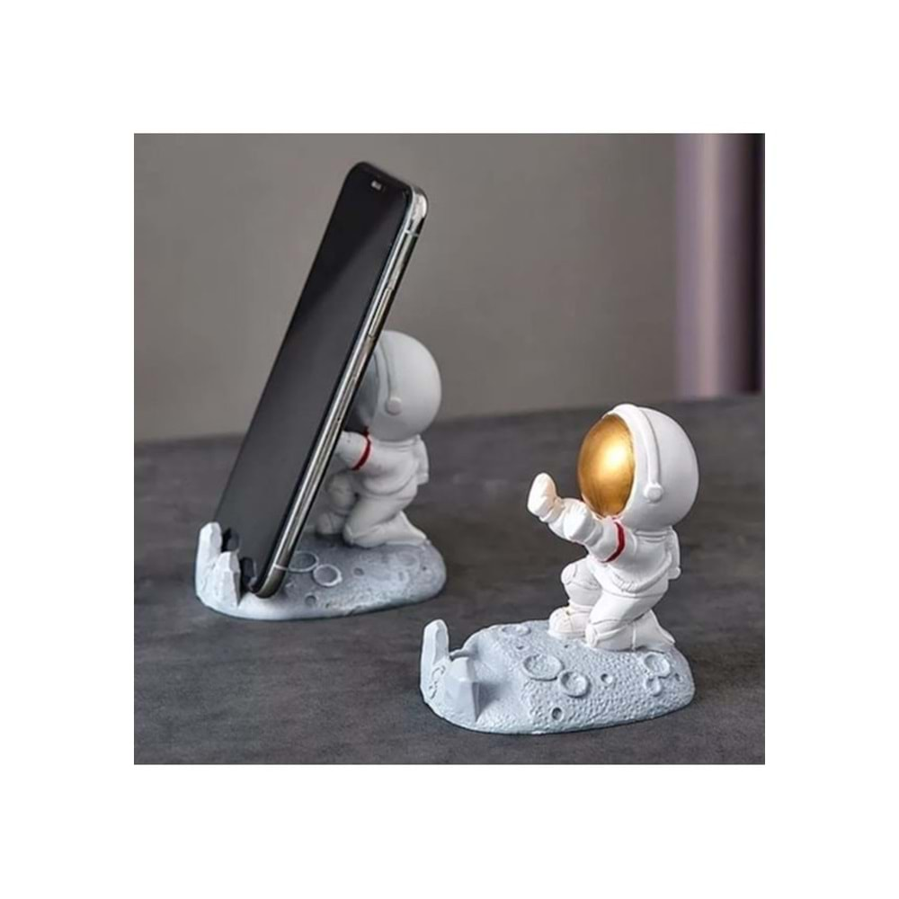 Dekoratif Astronot Telefon Tutacağı