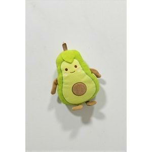 Avokado Tasarımlı Peluş Yastık 35×30 cm – Yumuşak Elyaf Dolgulu Polar Kumaş