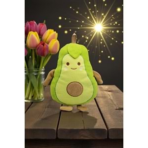 Avokado Tasarımlı Peluş Yastık 35×30 cm – Yumuşak Elyaf Dolgulu Polar Kumaş