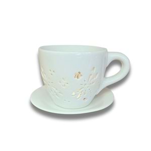 Fincan Tasarımlı Seramik Dekoratif Buhurdanlık