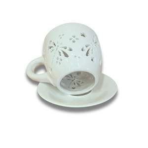 Fincan Tasarımlı Seramik Dekoratif Buhurdanlık