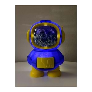 Işıklı Astronot Tasarımlı Kumbara 11 Cm X 11 Cm 17,6 cm