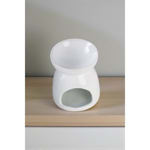 Seramik Buda Tasarımlı Buhurdanlık – Dekoratif Aromaterapi ve Uçucu Yağ Yakıcı (8×8×9,3 cm)