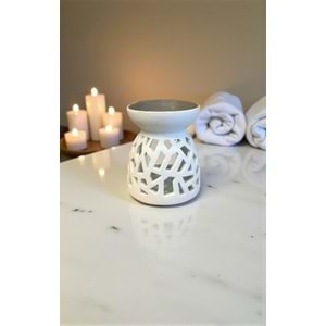 Nordic Tarzı Petek Desenli Seramik Buhurdanlık