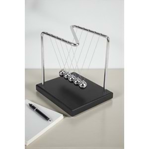 Dekoratif Ahşap Z Denge Balans Topu – Stres Giderici Masa Üstü Oyuncağı