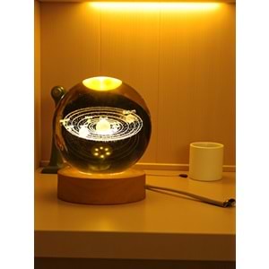 Gezegenler Temalı Cam Küre 6 cm