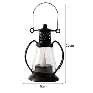 Dekoratif Pilli Gün Işığı Fener Şeklinde Led Lamba 12 cm