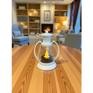 Dekoratif Pilli Gün Işığı Fener Şeklinde Led Lamba 12 cm