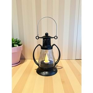 Dekoratif Pilli Gün Işığı Fener Şeklinde Led Lamba 12 cm