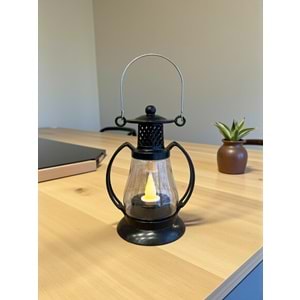 Dekoratif Pilli Gün Işığı Fener Şeklinde Led Lamba 12 cm