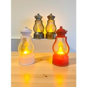 Nostaljik Fener Şeklinde Asılabilir Led Lamba 5 cm x 12 cm