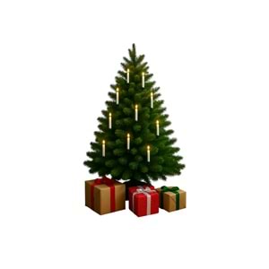 Alevsiz Mandallı Şamdan Mum 8 li Set Uzaktan Kumandalı Noel Özel Gün İçin 13 cm