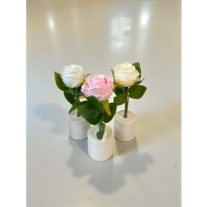 Işıklı Tek Gül Tasarımlı Dekoratif Gül Lamba 5 cm x 17 cm