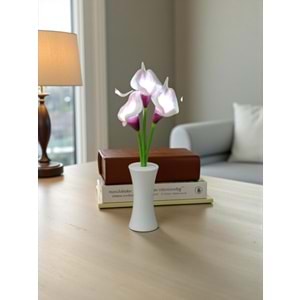 Zambak Tasarımlı Dekoratif Led Işıklı Lamba 27,5 cm x 7,5 cm