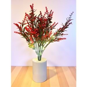 Lavanta Tasarımlı Dekoratif Led Işıklı Lamba 30 cm x 8 cm