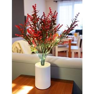 Lavanta Tasarımlı Dekoratif Led Işıklı Lamba 30 cm x 8 cm