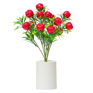 Işıklı Elma Ağacı Tasarımlı Dekoratif Gece Lambası 30 cm x 7,5 cm