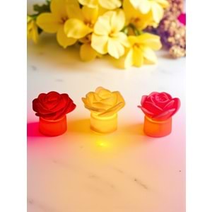 Sonsuz Aşkın Işığı: LED Gül Masa Lambası – Romantik Dekoratif Biblo ve Hediye