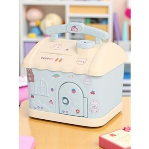 Masal Evi Işıklı Kumbara – Sevimli Çocuk Odası Gece Lambası ve Tasarruf Kutusu 20 cm x 15.5 cm