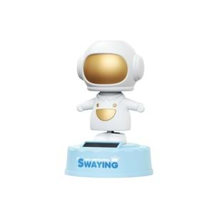 Solar Enerjili Dans Eden Astronot Figürü – Araba ve Masa Dekoru (12.5 cm)