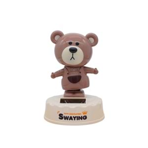 Kapibara ( Capybara )Figürlü Solar Enerjili Sallanan Biblo - Araba ve Masa Dekoru (12.5 cm)