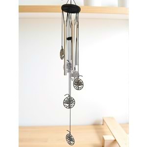 Mistik Hayat Ağacı Tasarımlı Feng Shui Rüzgar Çanı (70 cm) – Kökler ve Büyümenin Sesi