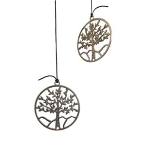 Mistik Hayat Ağacı Tasarımlı Feng Shui Rüzgar Çanı (70 cm) – Kökler ve Büyümenin Sesi