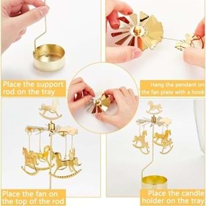 Isı ile Dönen Mumluk – Şapkalı Atlı Karınca Modeli Orjinal Ürün