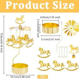 Isı ile Dönen Mumluk – Şapkalı Atlı Karınca Modeli Orjinal Ürün