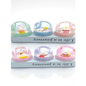 Şans Kedisi (Maneki-Neko) Sulu Kalemlik – Kar Küresi Efektli Uğur Dekoru (8 cm)