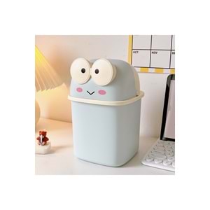 Mavi Renk Kurbağa Kalemlik Masaüstü Düzenleyici 21x14.5x14.8 cm Sert Plastik