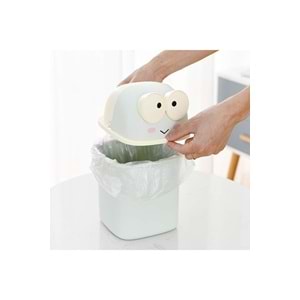 Mavi Renk Kurbağa Kalemlik Masaüstü Düzenleyici 21x14.5x14.8 cm Sert Plastik