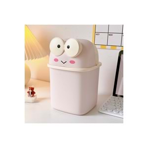 Pembe Renk Kurbağa Kalemlik Masaüstü Düzenleyici 21x14.5x14.8 cm Sert Plastik