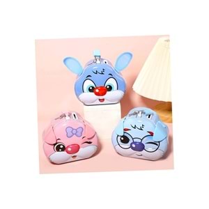 Sevimli Tavşan Şekilli Kumbara – 13,5x12x7 cm, Dekoratif ve Fonksiyonel, Çocuk Hediye, Metal
