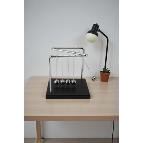 Dekoratif Ahşap Z Denge Balans Topu – Stres Giderici Masa Üstü Oyuncağı