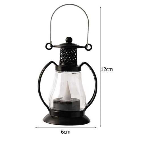 Dekoratif Pilli Gün Işığı Fener Şeklinde Led Lamba 12 cm