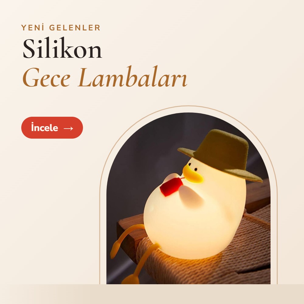 Silikon Gece Lambaları – Hediyefikri
