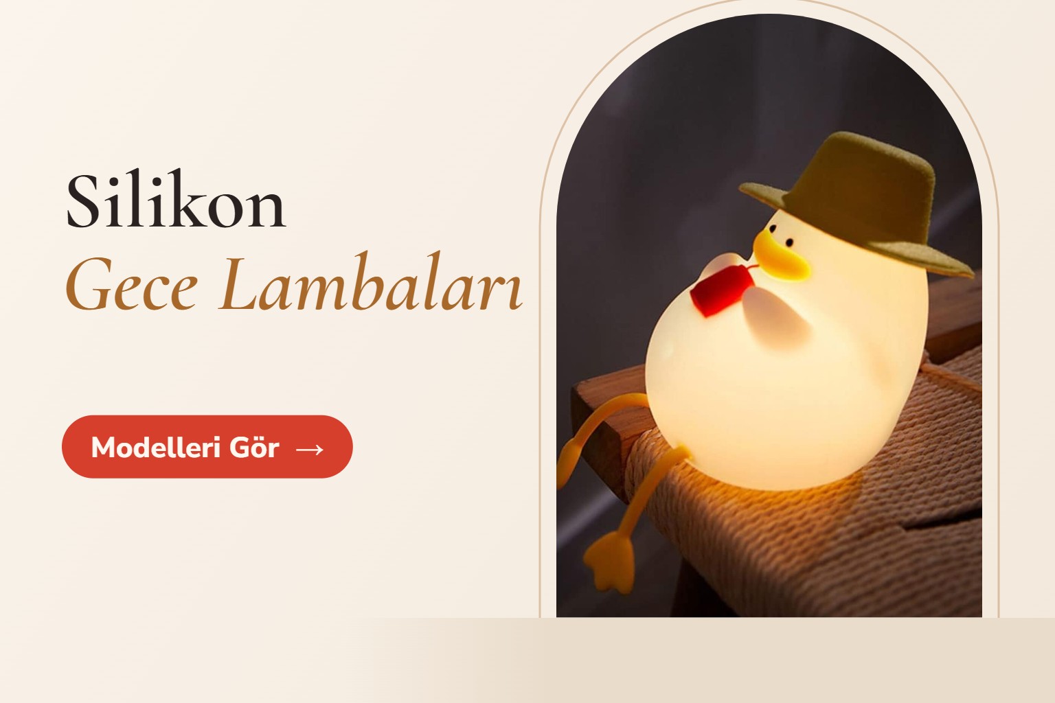 Silikon Gece Lambaları – Hediyefikri